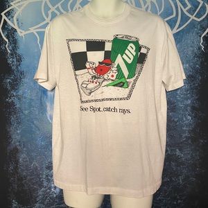 Vintage 7up Cool Spot 1990s Shirt size XL
